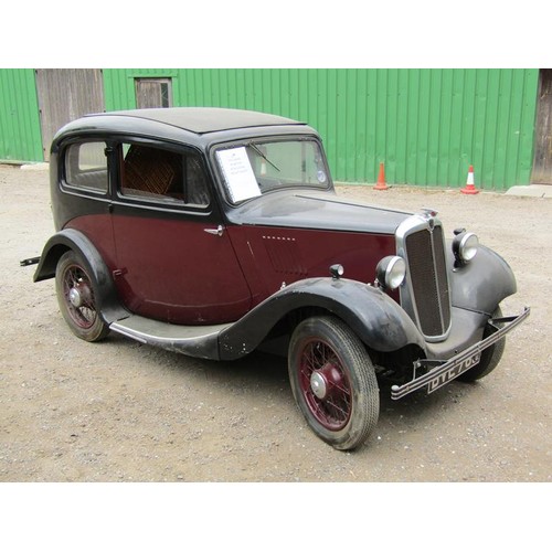 1200 - MORRIS 8HP 1937 SERIES 1, REGISTRATION BVE 785, RESTORED & REBUILD JUNE 1991-1992, NO KEY