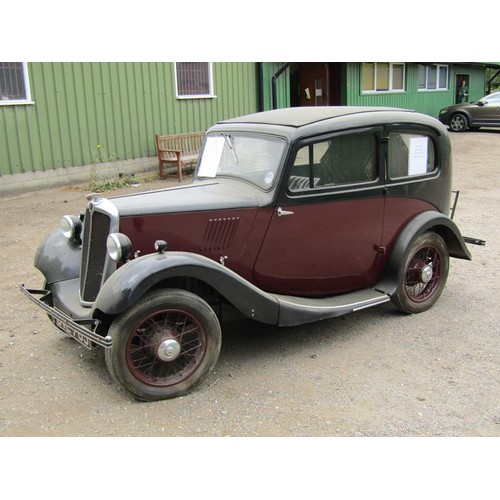 1200 - MORRIS 8HP 1937 SERIES 1, REGISTRATION BVE 785, RESTORED & REBUILD JUNE 1991-1992, NO KEY