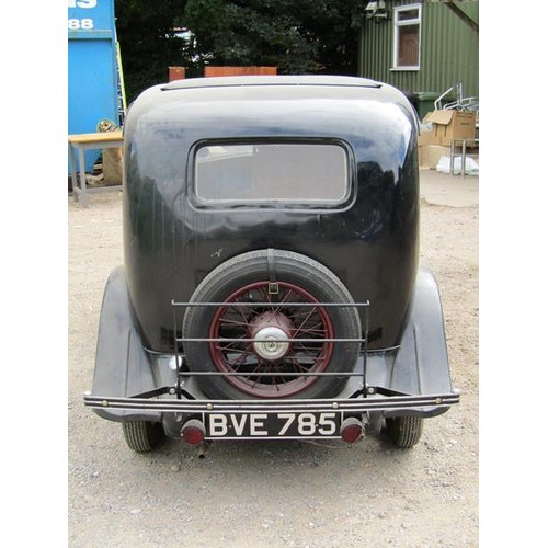 1200 - MORRIS 8HP 1937 SERIES 1, REGISTRATION BVE 785, RESTORED & REBUILD JUNE 1991-1992, NO KEY