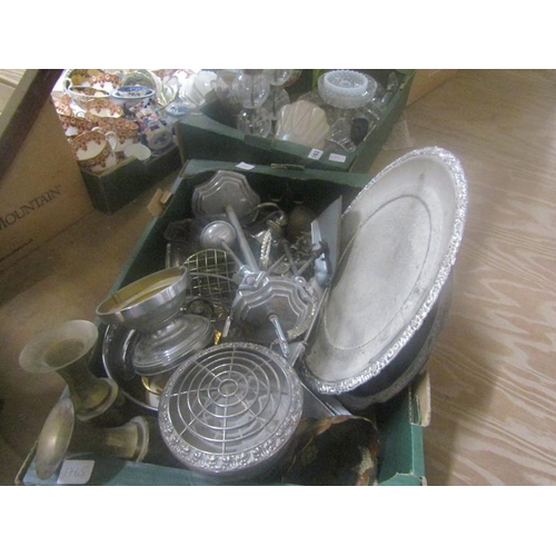 162 - MIXED METALWARE - SILVER PLATE, CHROMIUM ETC