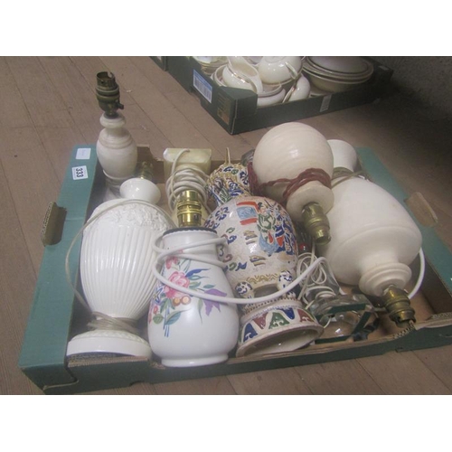 333 - BOX OF TABLE LAMPS