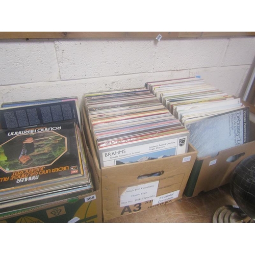 360 - THREE BOXES OF RECORDS