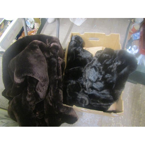 372 - BOX OF FUR COATS