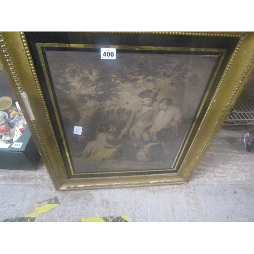 400 - GILT FRAMED LITHOGRAPH