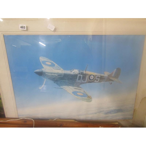 403 - FRAMED SPITFIRE PRINT