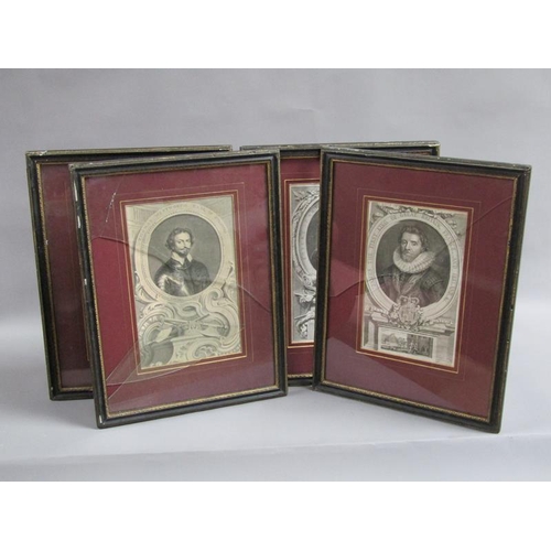 1292 - FOUR 19c F/G BLACK AND WHITE PRINTS OF VARIOUS IMPORTANT SUBJECTS, EACH FRAMED 36 x 22 CMS , TWO WIT... 