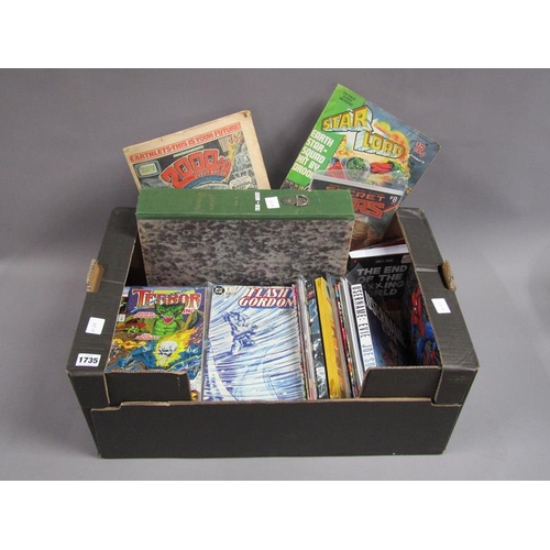 1735 - BOX OF COMICS TO INCL THE INCREDIBLE HULK