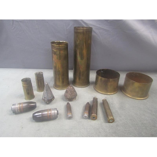 1355 - BOX OF TRENCH ART SHELL CASES