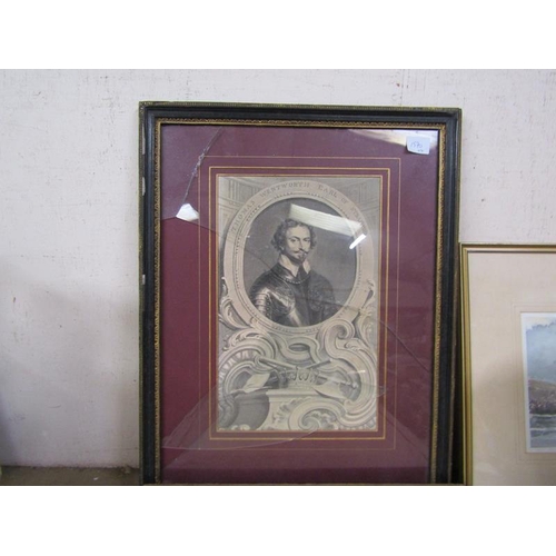 44 - ANTIQUE FRAMED ENGRAVINGS