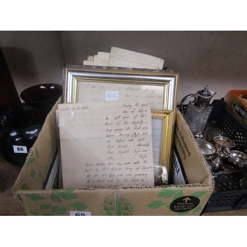 65 - BOX OF EPHEMERA TO INC INDENTURES