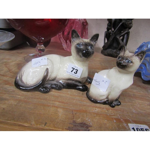 73 - BESWICK SIAMESE CATS