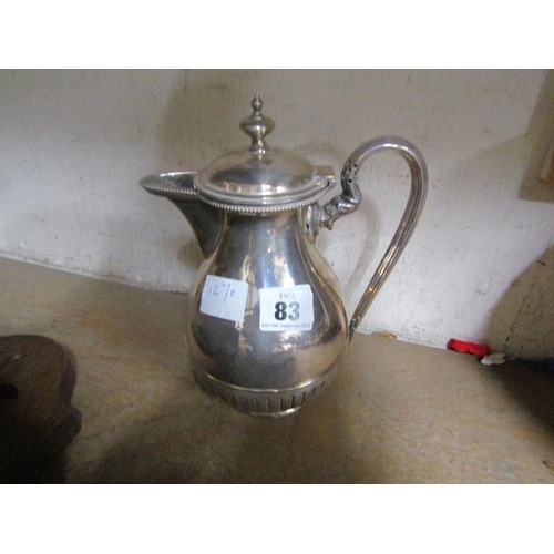 83 - SILVER PLATED JUG BY WALKER HALL