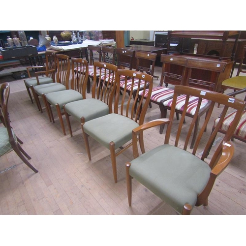 1468 - SET OF SIX 1970 TEAK DINING CHAIRS