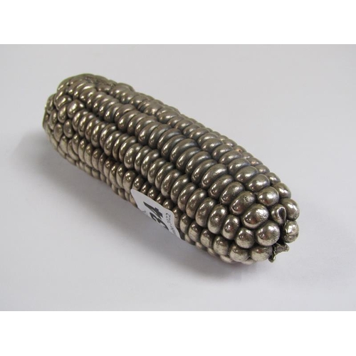 1234 - SILVER CORN COB - FILLED 14cms L