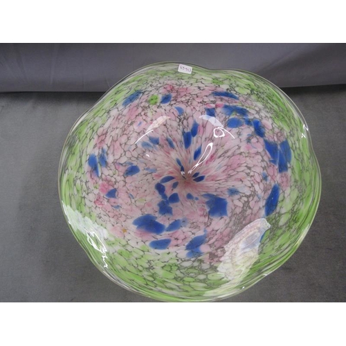 1416 - LARGE MURANO BOWL 36cms DIA