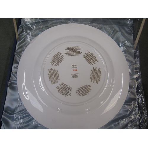 1424 - SPODE COMMEMORATIVE PLATE IN CASE 27cms DIA