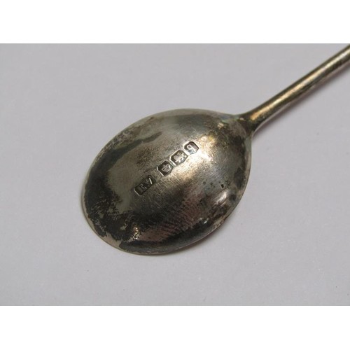 1354 - SET OF ART DECO SILVER COFFEE SPOONS