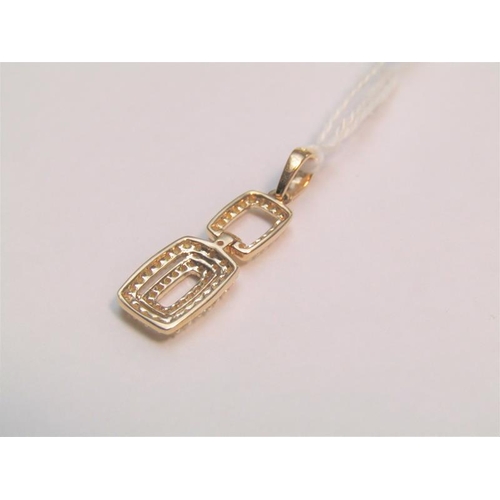 1268 - GOLD YELLOW DIAMOND PENDANT