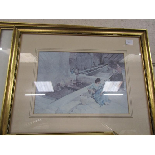 127 - COLLECTION OF WILLIAM FLINT FRAMED PRINTS