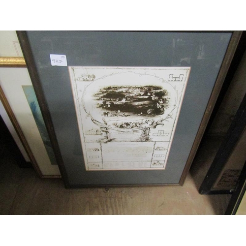 133 - FRAMED PRINTS; SAMPLER