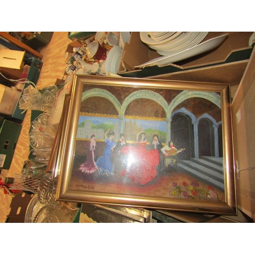 336 - GILT FRAMED PICTURES AND PRINTS