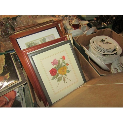 336 - GILT FRAMED PICTURES AND PRINTS