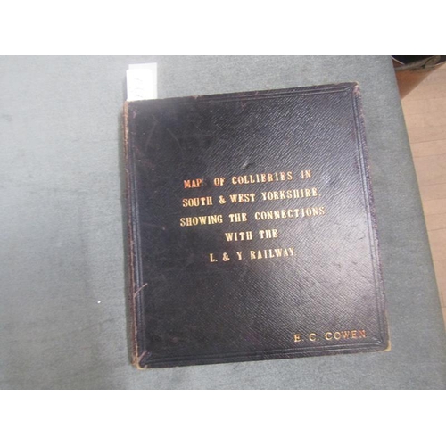 1221 - TWO MAPS OF COLLIERIES OF  LANCASHIRE AND SOUTH & WEST YORKSHIRE