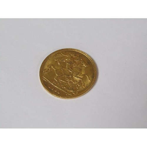 1344 - 1912 GOLD HALF SOVEREIGN