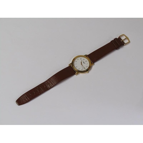 1413 - LONGINES GENTS WATCH ON LEATHER STRAP