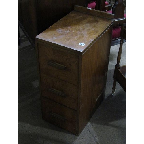 564 - ART DECO WALNUT PEDESTAL CHEST