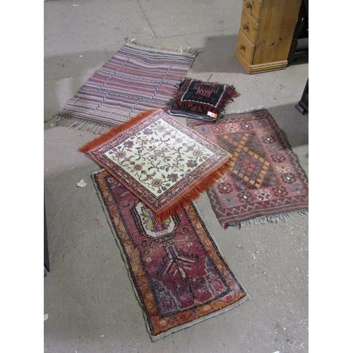 579 - RUGS AND CUSHION