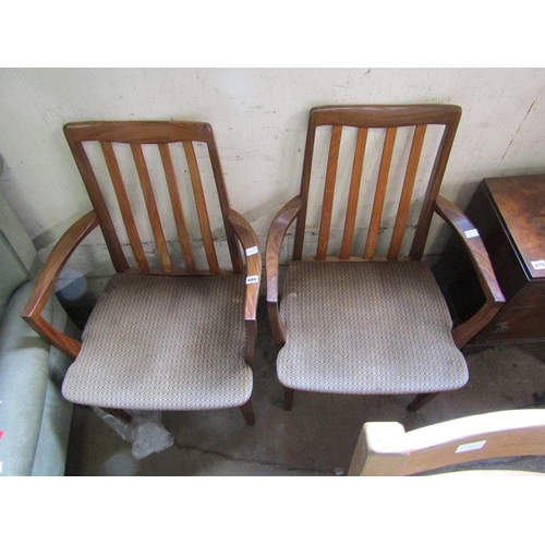 680 - TWO G PLAN TEAK ARMCHAIRS