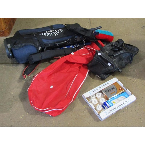 688 - GOLF BAGS, BROLLIES, OTHER EQUIPMENT