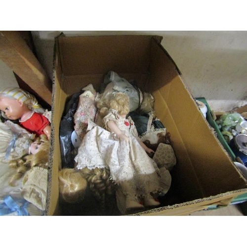 109 - TWO BOXES OF DOLLS