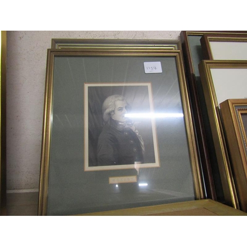 136 - COLLECTION OF FRAMED PRINTS,  ANTIQUE ENGRAVINGS, WATERCOLOURS ETC