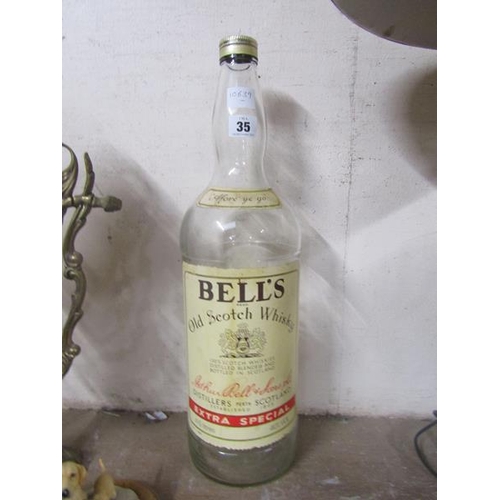 35 - LARGE BELLS SCOTCH WHISKEY BOTTLE