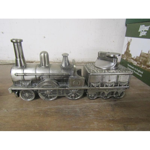 4 - REPLICA METAL LOCOMOTIVE TABLE LIGHTER