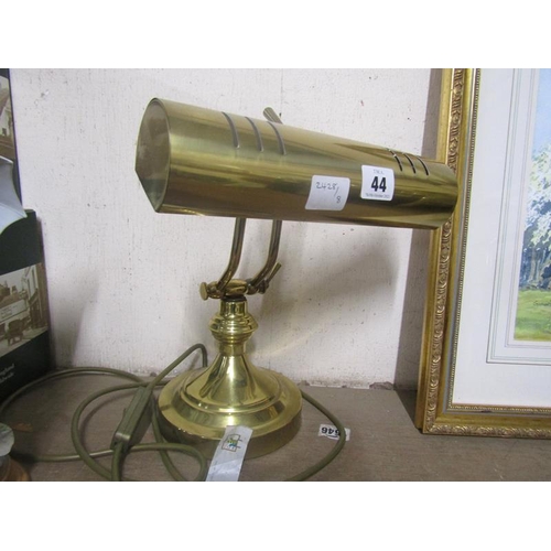 44 - BRASS DESK LAMP