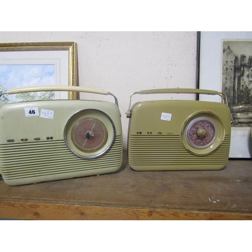 46 - TWO VINTAGE BUSH RADIOS