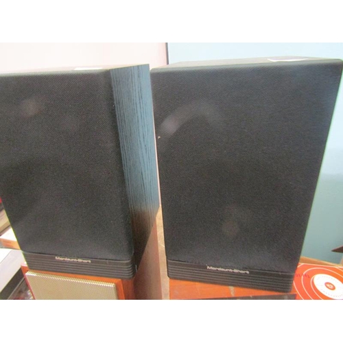 638 - TWO PAIRS OF BOOKSHELF LOUDSPEAKERS