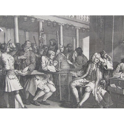 1275 - F/G B&W ENGRAVINGS TO INCL THE INDUSTRIOUS & THE IDOL APPRENTICE, EACH F/G APPROX 30CM X 42CM