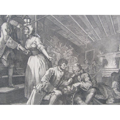 1275 - F/G B&W ENGRAVINGS TO INCL THE INDUSTRIOUS & THE IDOL APPRENTICE, EACH F/G APPROX 30CM X 42CM