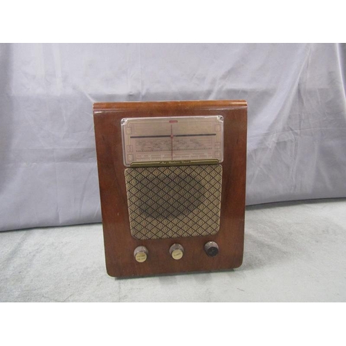 1378 - VINTAGE HMV RADIO RECORD PLAYER - 36cms H