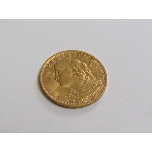 1520 - 1967 HELVETIA 20 FRANC GOLD PIECE