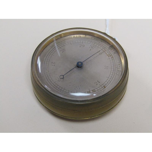 1552 - BRASS CASED POCKET BAROMETER