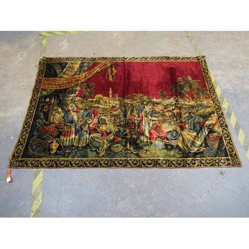 1968 - FOUR ORIENTAL WOOLLEN RUGS 119 X 76 cms TOGETHER WITH 50 x 123 cms