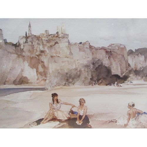 1229 - WILLIAM RUSSELL FLINT PRINT, F/G - THREE BATHING LADIES