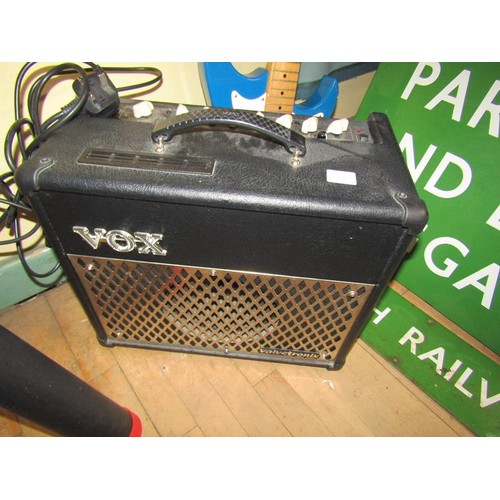 1397 - VOX ELECTRIC GUITAR (94cms L) AND AMP