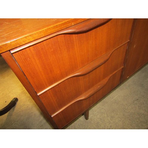 901 - TEAK SIDEBOARD - 198 l x 78 h x 47cms d