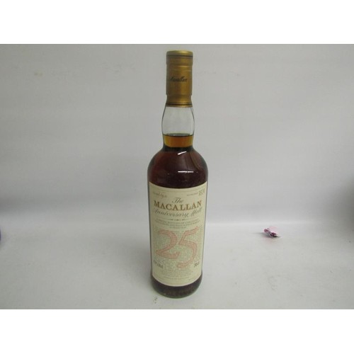 1416 - CASED BOTTLE OF THE MACALLAN 25/25 YEARS OLD ANNIVERSARY MALT WHISKY